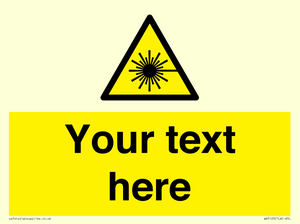 Custom Laser Hazard Sign